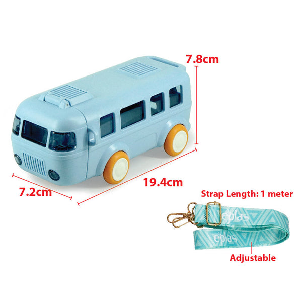 Portable Bus Water Bottle with Straw & Strap Regular price