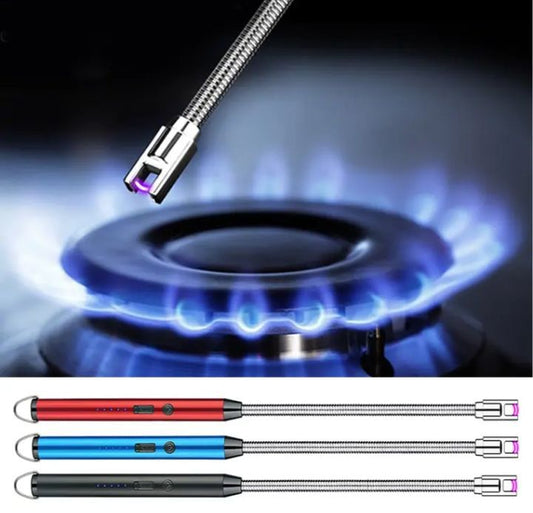 Electric Arc Lighter Rechargeable Stove Lighters random color aastore