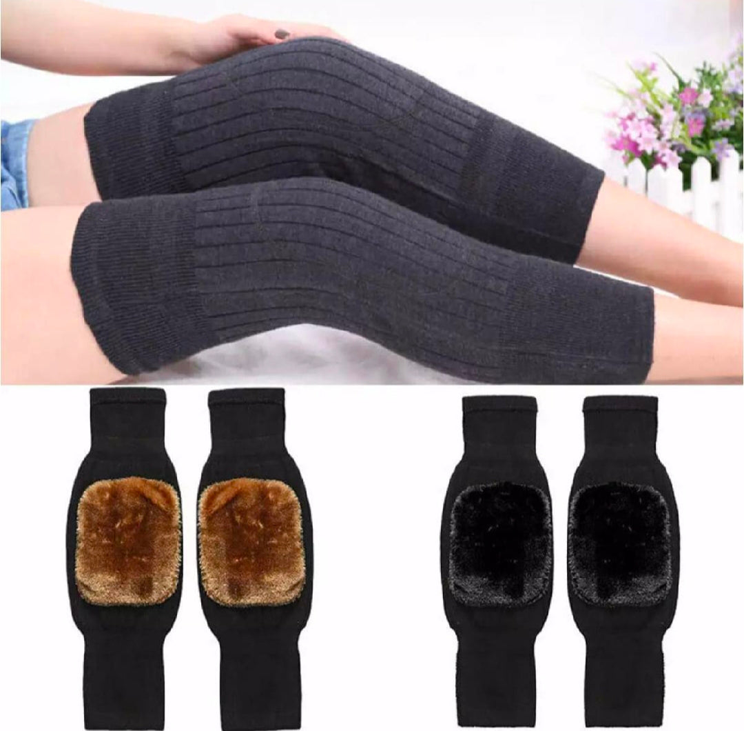 Winter Warm Knee Pads for Men And Women - Wool Material, Hand Washable, Elastic, No Feathers
