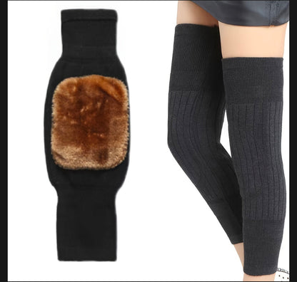 Winter Warm Knee Pads for Men And Women - Wool Material, Hand Washable, Elastic, No Feathers