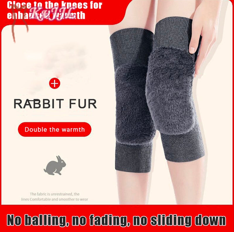 Winter Warm Knee Pads for Men And Women - Wool Material, Hand Washable, Elastic, No Feathers