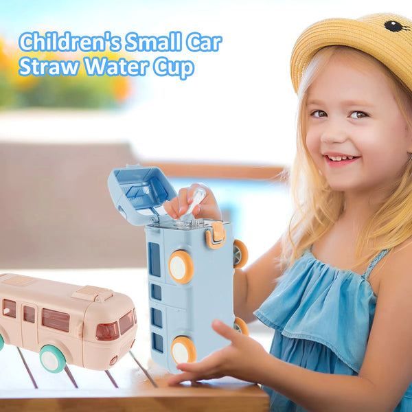 Portable Bus Water Bottle with Straw & Strap Regular price