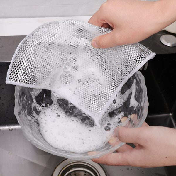 Silver Wire Kitchen Cleaning Dish Cloth